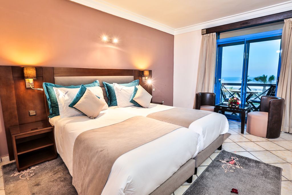  Twin vue sur mer  hotel miramar essaouira maroc